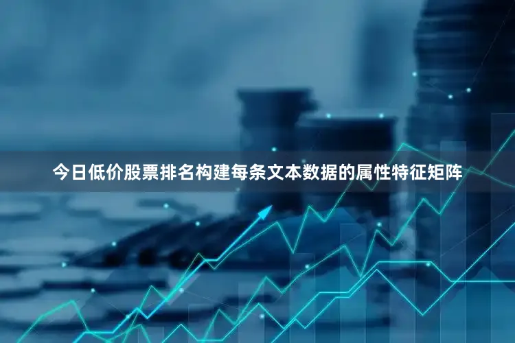 今日低价股票排名构建每条文本数据的属性特征矩阵