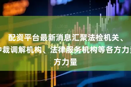 配资平台最新消息汇聚法检机关、仲裁调解机构、法律服务机构等各方力量