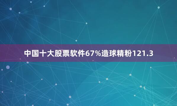 中国十大股票软件67%造球精粉121.3